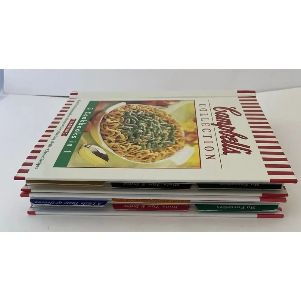 Campbells & Jell-O Collection: Lot of 2 Cookbooks-3 Cookbooks in 1- Spiral-bound